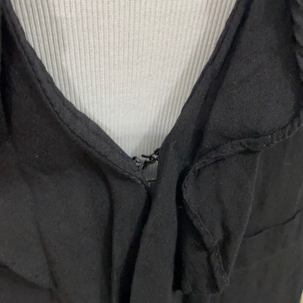 American Rag Black Lightweight Ruffled Jacket - Picture 6 of 10